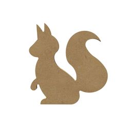 Dřevěný výřez k dekoraci Gomille, 14x14 cm - Veverka