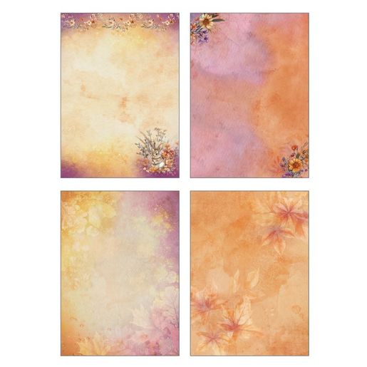 Kreativní blok Studio Light Mixed Paper Pad, A5, 42 l. - Přívětivý podzim