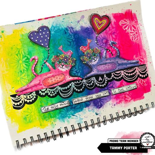 Washi pásky Studio Light "Signature Collection“, 2 ks - Tečkované čáry