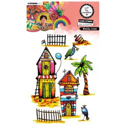 Gelová razítka Studio Light "25“, 8 ks - Na pláži