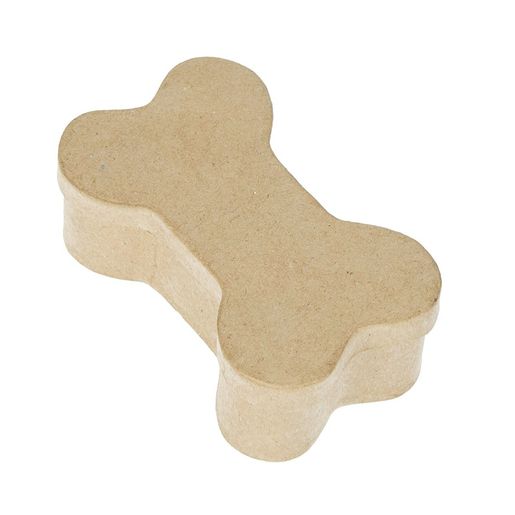 Krabička k dotvoření PappArt - Kost, malá