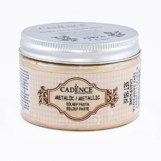 Metalická reliéfní pasta Cadence Metallic Relief Paste, 150 ml