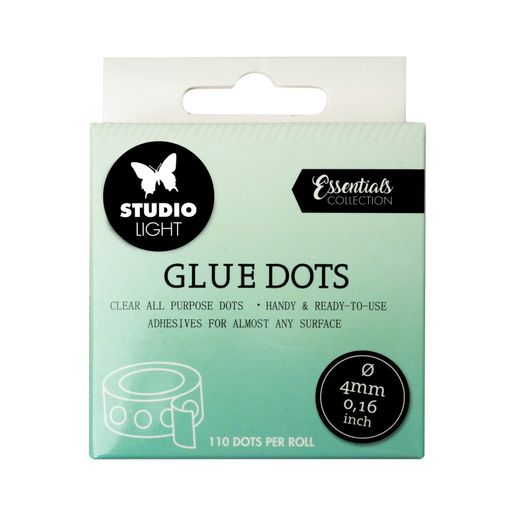 Gelové lepicí tečky Studio Light, 4 mm - 110 ks