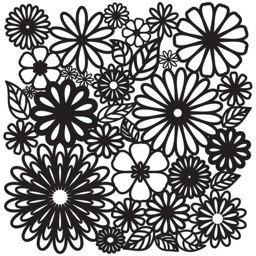 Šablona TCW - Flower Frenzy - VYBERTE VELIKOST