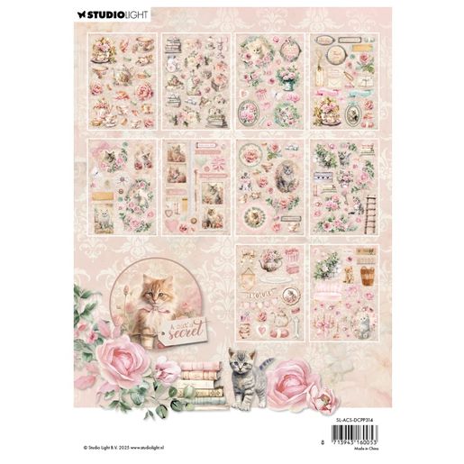 Blok s papírovými výseky Studio Light "A Cat