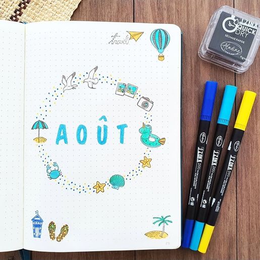 Razítka Aladine Creative Stamp, 46 ks - Cestování