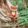 Plyšová hračka Wrendale Designs "Fox Autumn", super - Liška