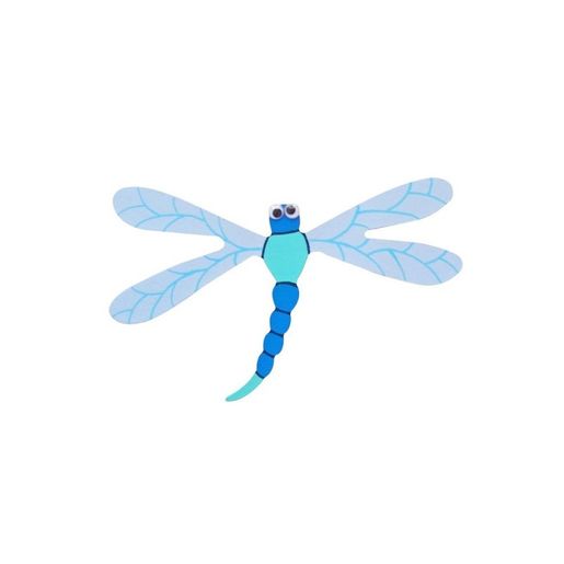 Dřevěný výřez k dekoraci Gomille, 15x9 cm - Vážka