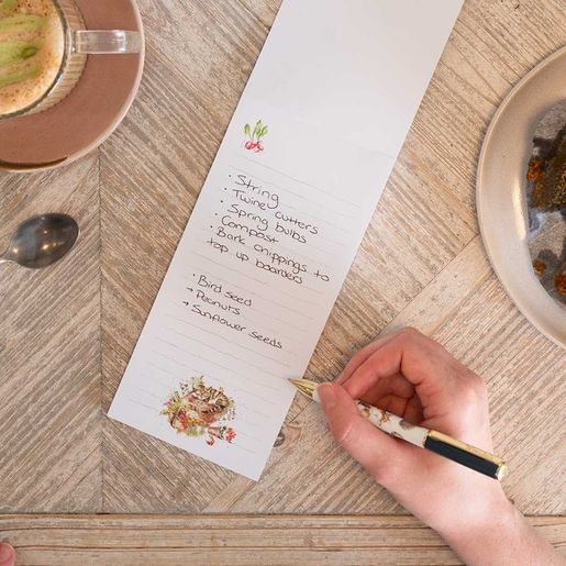 Nákupní seznam s magnetem Wrendale Designs "Hide and Squeak" - Kočka a myš