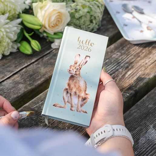 Kapesní diář 2026 Wrendale Designs - Zajíc