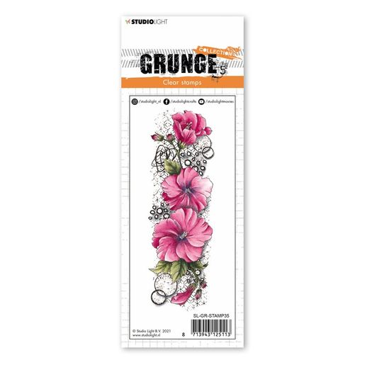 Gelové razítko Studio Light, 14,8x5,2 cm - Ibišek