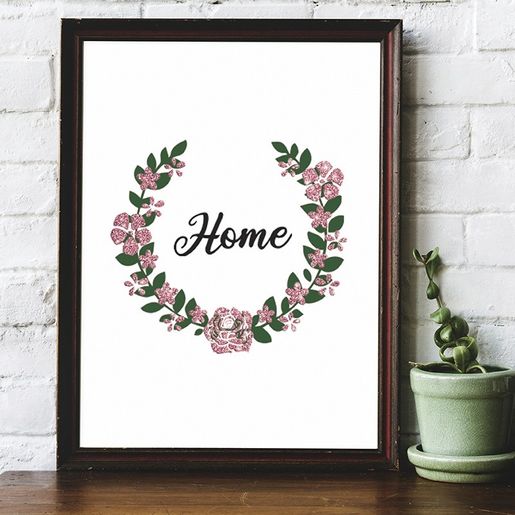 Šablona Aladine, 20x30 cm - Květinový věnec