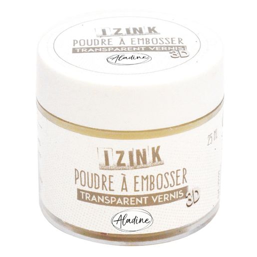 Embosovací prášek Aladine, 25 ml - clear high, průhledný