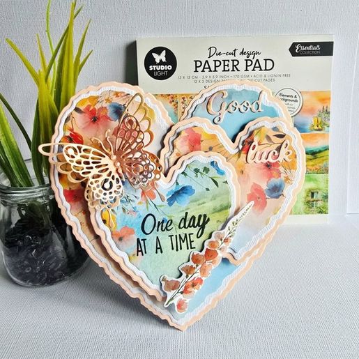 Kreativní blok Studio Light "Summer Meadow", 15x15 cm, 36 l. - Letní louka