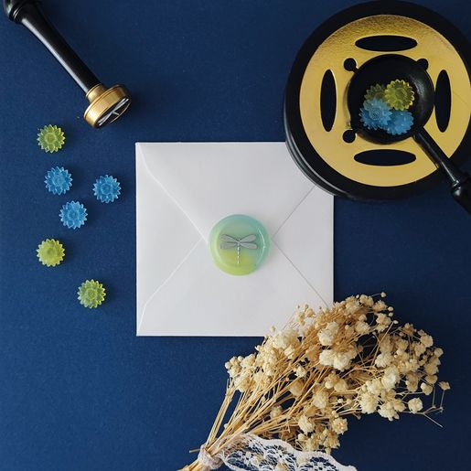 Průsvitný pečetní vosk granulovaný Aladine - květinové barvy