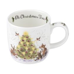 Vánoční porcelánový hrnek Wrendale Designs "Oh Christmas Tree", 0,31 l - Vánoční stromek