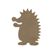 Dřevěný výřez k dekoraci Gomille, 12x16 cm - Ježek