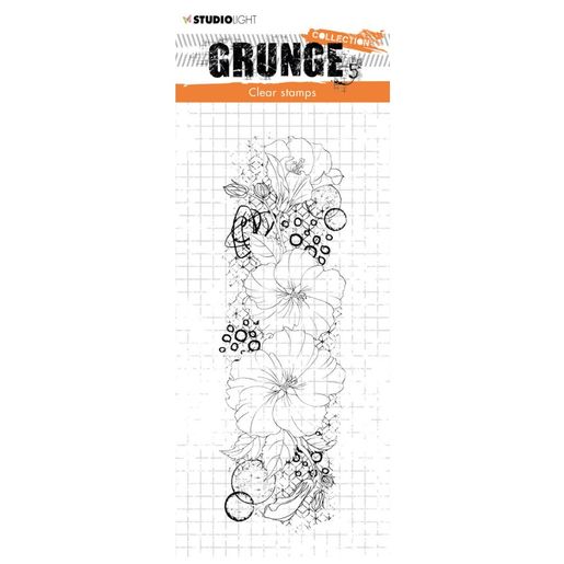 Gelové razítko Studio Light, 14,8x5,2 cm - Ibišek