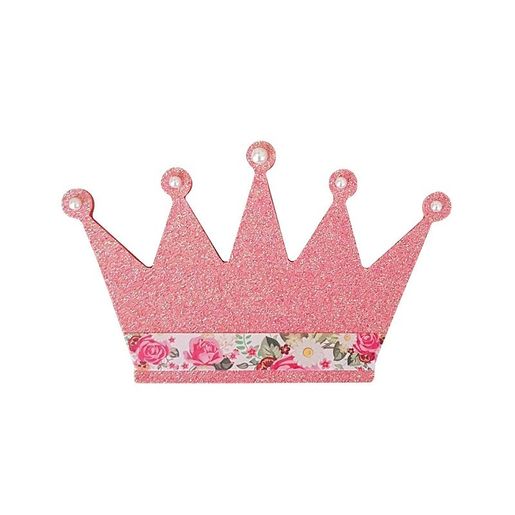 Dřevěný výřez k dekoraci Gomille, 15 cm - Korunka, malá