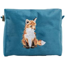 Vyšívaná kosmetická taška Wrendale Designs "Daydreamer", velká - Liška