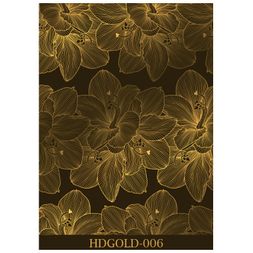 Transferová fólie Cadence, A3 - Květiny, zlaté