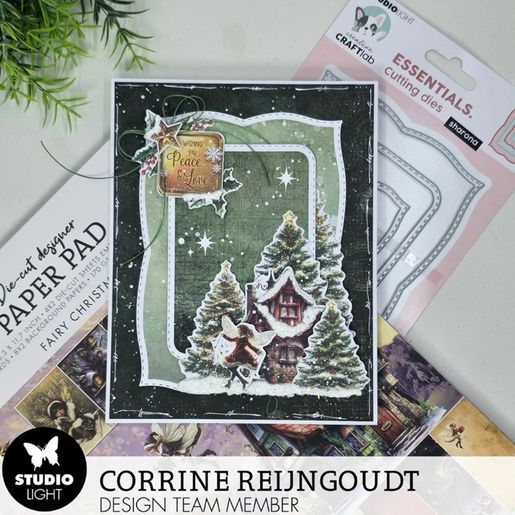 Kreativní blok s výseky Studio Light "Fairy Christmas", A4, 28 l. - Vánoce s vílami