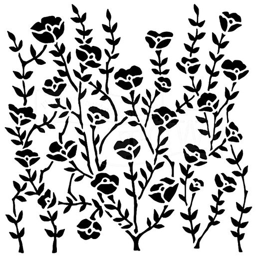 Šablona TCW - Wild Blooms - VYBERTE VELIKOST