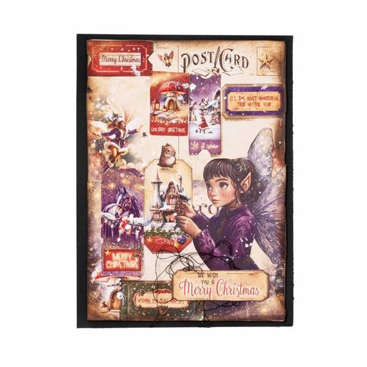 Mini kreativní blok Studio Light "Fairy Christmas", A7, 24 l. - Vánoce s vílami