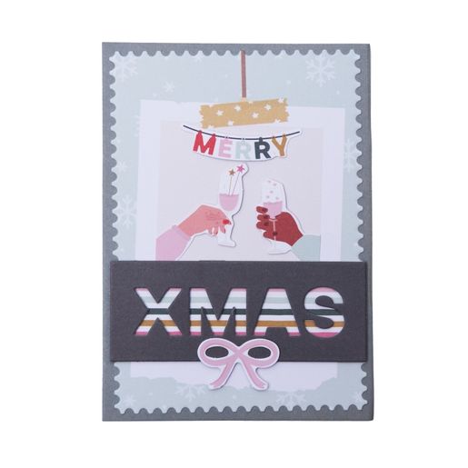 Vyřezávací šablony Studio Light, 4 ks - Vánoční nápisy