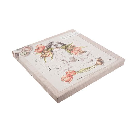 Malování podle čísel Wrendale Designs "Blooming with Love" - Pes, kokršpaněl