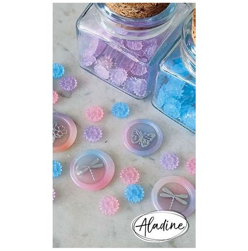 Průsvitný pečetní vosk granulovaný Aladine - zářivé barvy