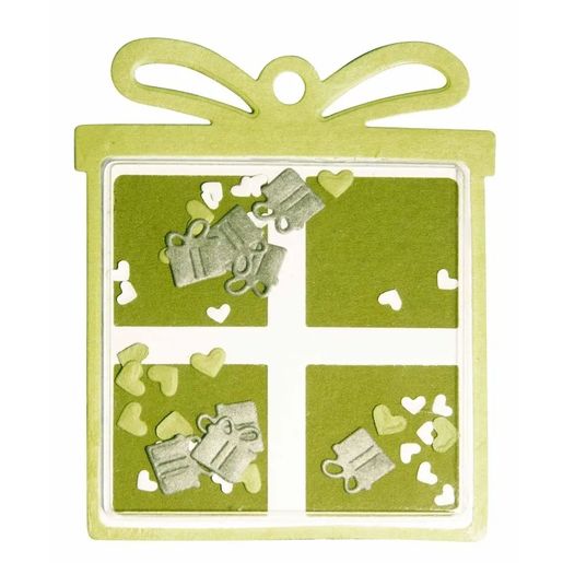 Plastová krytka na výrobu chrastidla Studio Light, 6,5x6,5 cm, 10 ks - Čtverec