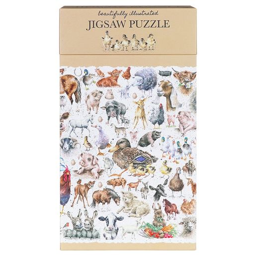 Puzzle Wrendale Designs "Farmyard Friends", 1000 dílků - Farma