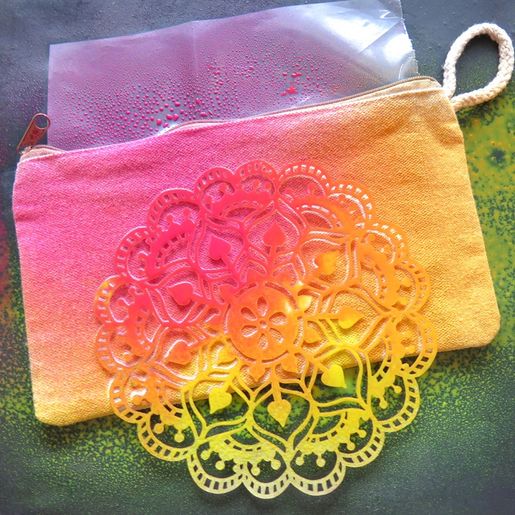 Šablona Aladine, 15x15 cm - Krajková mandala