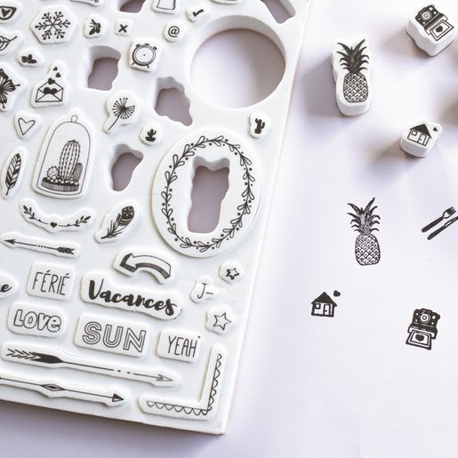 Diářová razítka Aladine Stampo Bullet Journal, 89 ks - Můj diář 