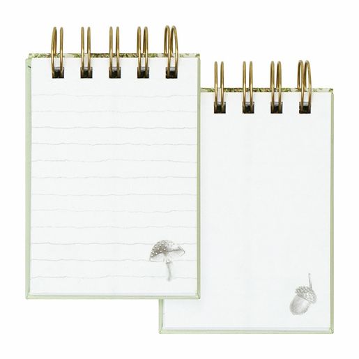 Kroužkový blok Wrendale Designs "Woodland", B7, 50 l., čistý a linkovaný - Lesní zvířata