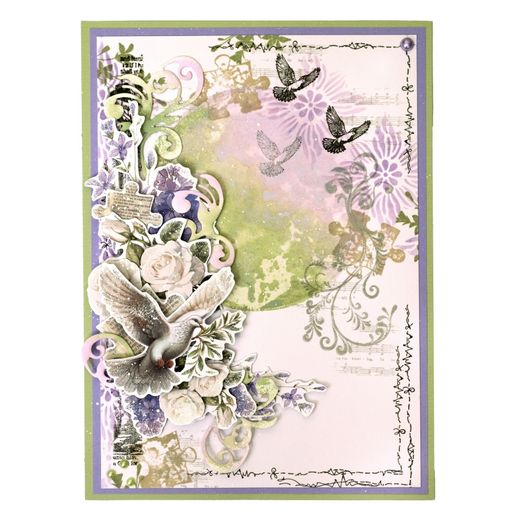 Blok s papírovými výseky Studio Light "Growing & Blooming", A5, 20 l.