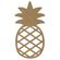 Dřevěný výřez k dekoraci Gomille, 25,7x22 cm - Ananas, obrys