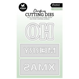 Vyřezávací šablony Studio Light, 4 ks - Vánoční nápisy