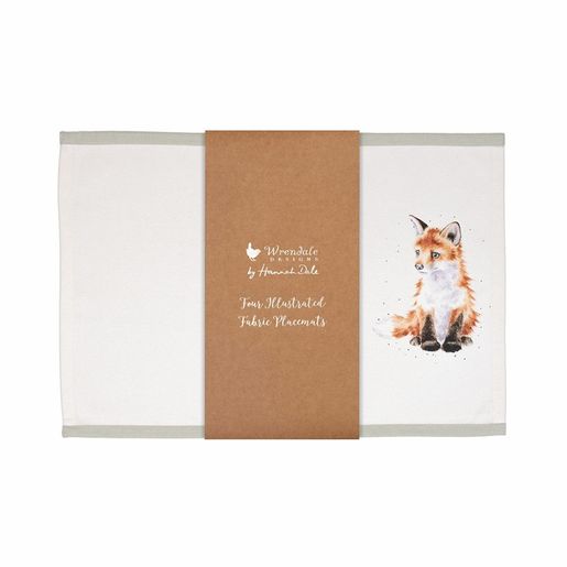 Látkové prostírání Wrendale Designs "Woodlanders", 4 ks - Lesní zvířata