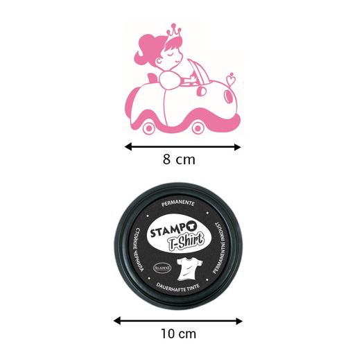 Razítka na textil Aladine Stampo T-Shirt, 8 ks - Pohádkové království