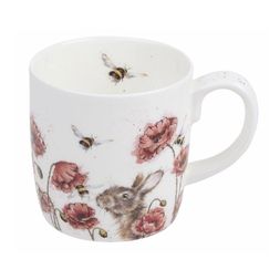 Porcelánový hrnek Wrendale Designs "Let it Bee", 0,31 l - Králík a čmeláci