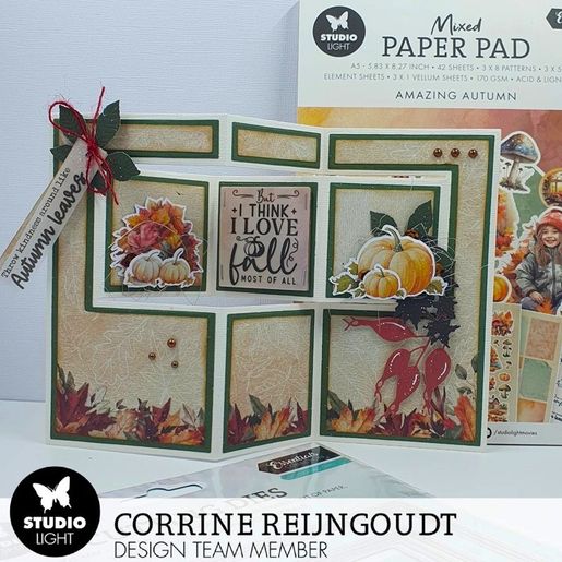 Kreativní blok Studio Light Mixed Paper Pad, A5, 42 l. - Povedený podzim
