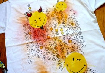 Aptákovské smajlíkové triko