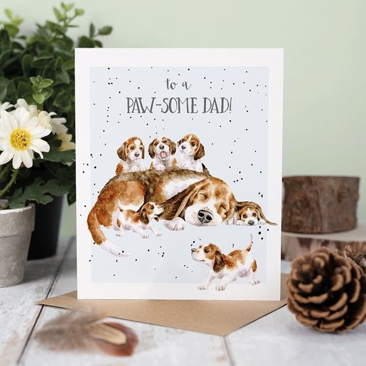 Přání pro tatínka Wrendale Designs "Feeling Dog-Eared" - Pejsci