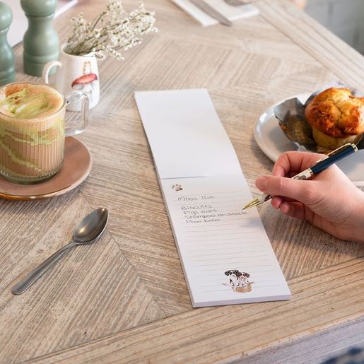 Nákupní seznam s magnetem Wrendale Designs "First Dates" - Pejsci