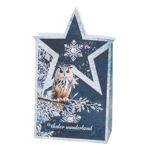 DIY Dárkové krabičky Studio Light "Winter Wonderland", A4, 12 l. - Zima se zvířátky