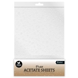 Acetátová fólie Studio Light, A4, 6 ks - Bílé vločky