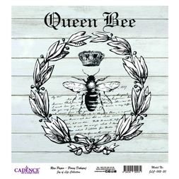 Rýžový papír Cadence, 30x30 cm - Včelí královna