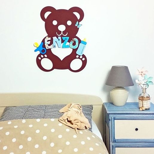 Dřevěný výřez k dekoraci Gomille, 8 cm - Abeceda - VYBERTE PÍSMENO